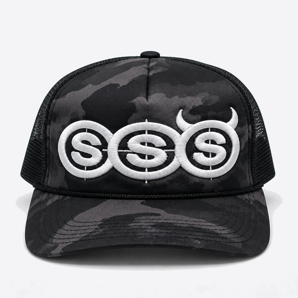 SSS Trucker Hat colorway Grey Camo