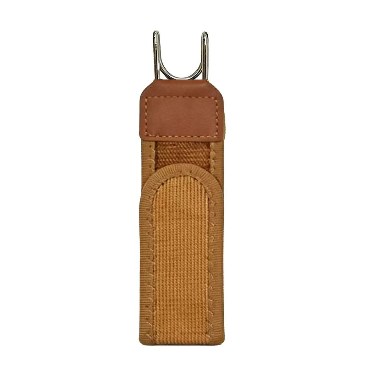 SideAnchor in tan - front view