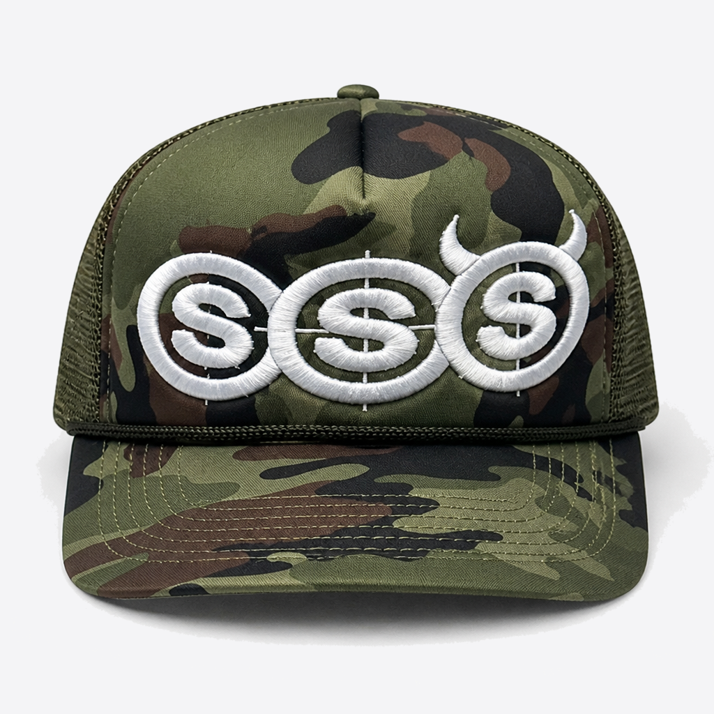 SSS Trucker Hat colorway Green Camo
