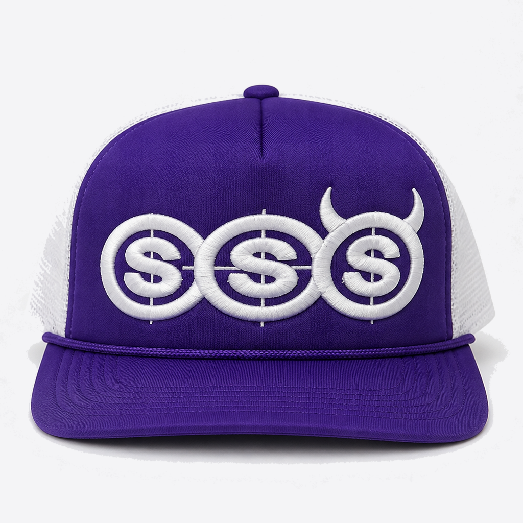 SSS Trucker Hat colorway White / Purple