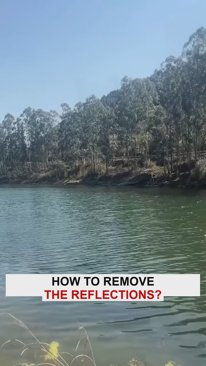 Editing cannot fix glare - CPL filter demo