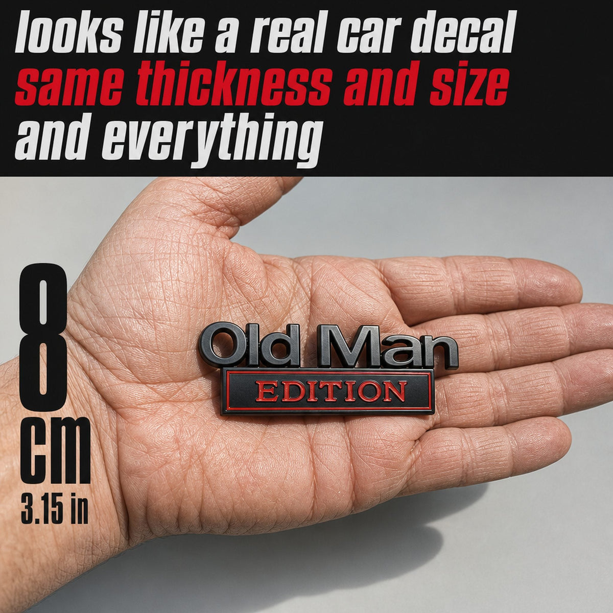 Snando Old Man Edition badge — 04-in-scale