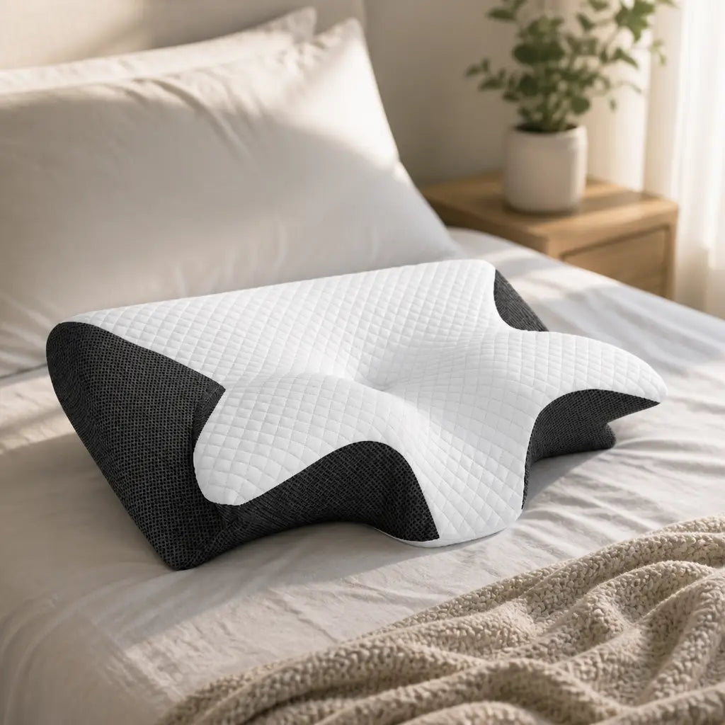 Snando cervical pillow — store-04-lifestyle-bed.png